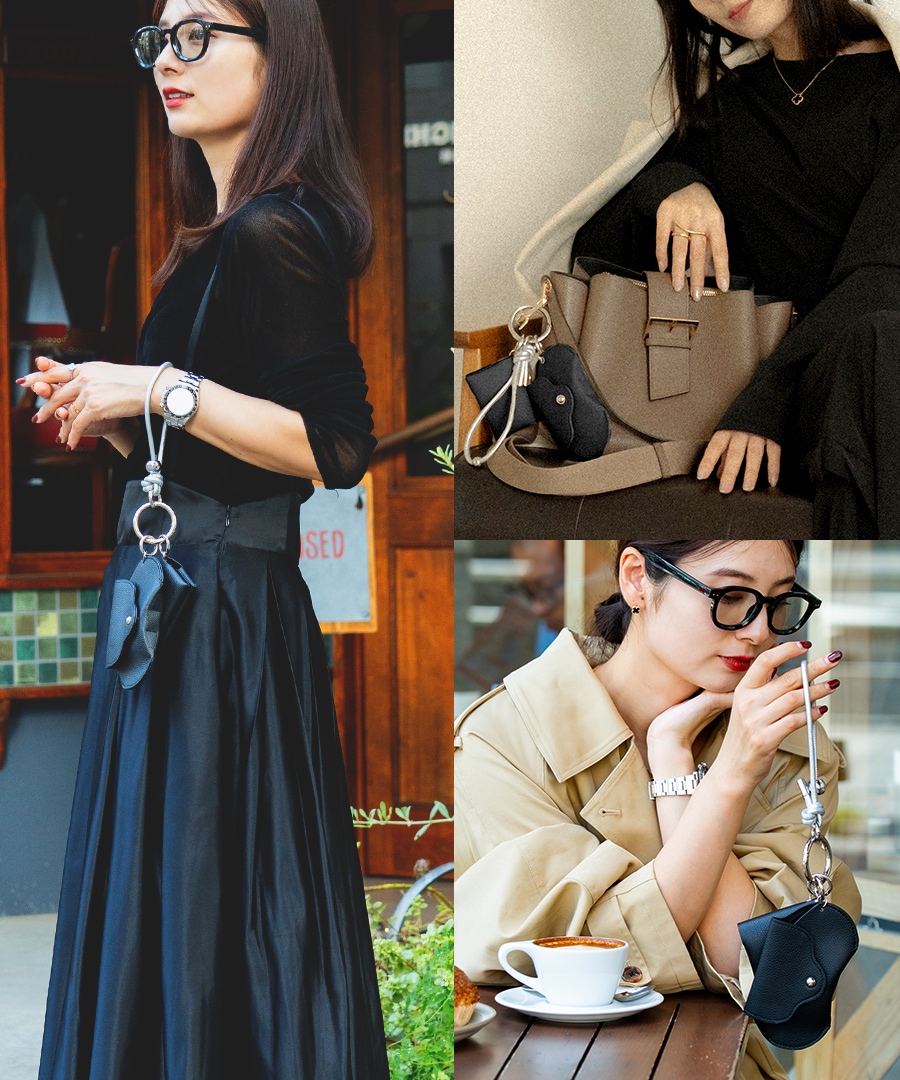 《SummerSale 50％OFF まとめ買いで最大＋20％OFF》REAIMER ティッシュケース＆眼鏡ケース ストラップ 3点セット スマホストラップ ポケットティッシュケース メガネケース ポケットティッシュカバー おしゃれ セレモニー【REAIMER/リエメ】
