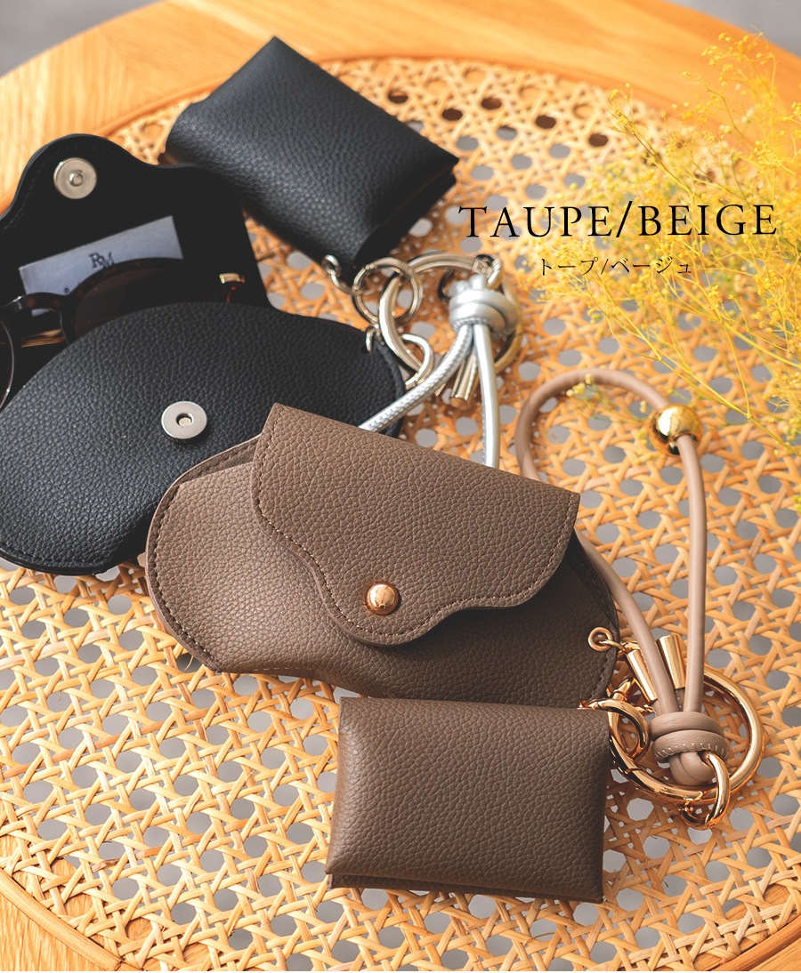 《SummerSale 50％OFF まとめ買いで最大＋20％OFF》REAIMER ティッシュケース＆眼鏡ケース ストラップ 3点セット スマホストラップ ポケットティッシュケース メガネケース ポケットティッシュカバー おしゃれ セレモニー【REAIMER/リエメ】