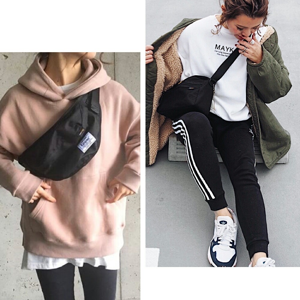 【SALE：20％off 2/13(金)9:59まで】 ボディバッグ レディース ブランド メンズ ナイロン かっこいい 大容量 ワンショルダー バッグ ウエストポーチ ウエストバッグ 斜めがけバッグ バッグ かっこいい 2way 撥水 アウトドア おしゃれ 黒 かばん レディースバック