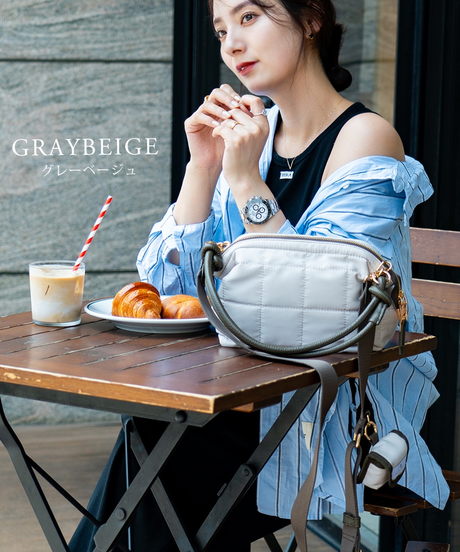 【クーポン利用で50％OFF】REAIMER キルティング ナイロン 2way ショルダーバッグ 2WAY バッグ トートバッグ ハンドバッグ ショルダーバッグ レディース セレモニーバッグ レディースバッグ ミニポーチ おしゃれ きれいめ 女子会 通勤 ブランド【REAIMER/リエメ】