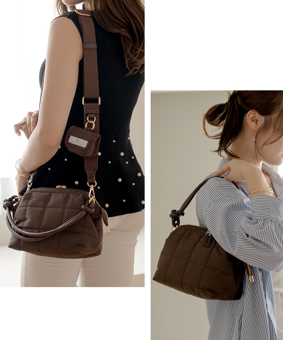 【クーポン利用で50％OFF】REAIMER キルティング ナイロン 2way ショルダーバッグ 2WAY バッグ トートバッグ ハンドバッグ ショルダーバッグ レディース セレモニーバッグ レディースバッグ ミニポーチ おしゃれ きれいめ 女子会 通勤 ブランド【REAIMER/リエメ】