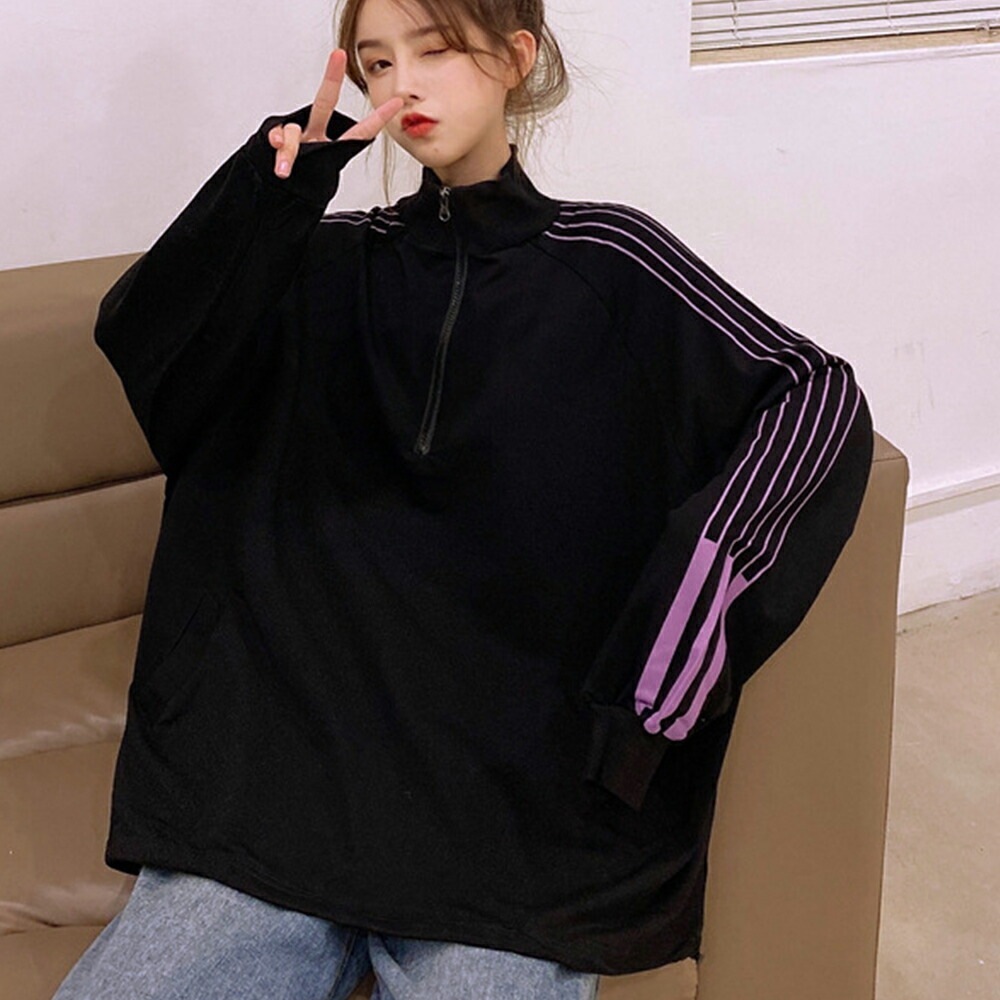 ジャージ レディース メンズ 大きいサイズ スポーツウェア 部屋着 ランニングウェア 青 黒 韓国 カジュアル ルームウェア 韓国 ファッション トップス ライトアウター オシャレ ダンス