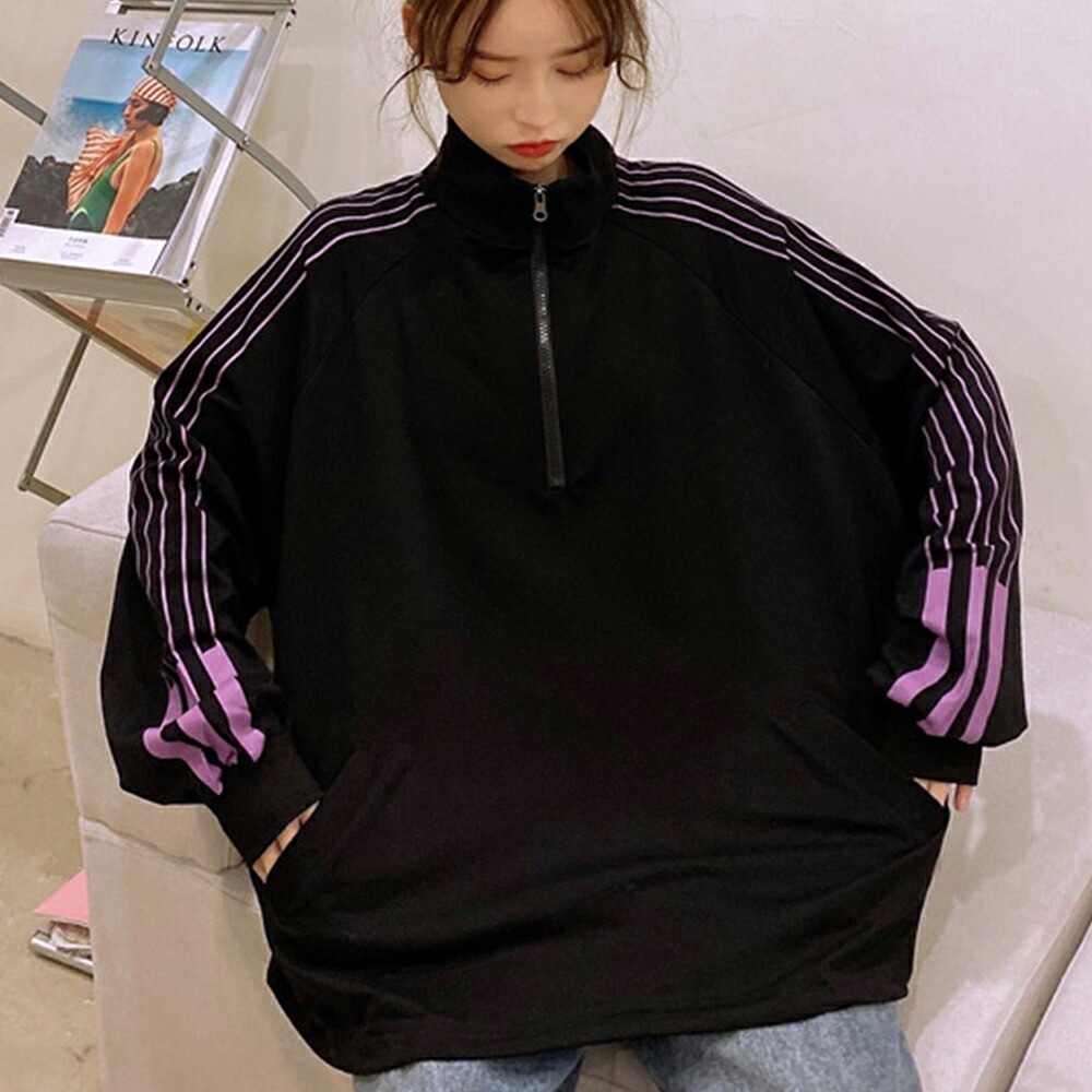 ジャージ レディース メンズ 大きいサイズ スポーツウェア 部屋着 ランニングウェア 青 黒 韓国 カジュアル ルームウェア 韓国 ファッション トップス ライトアウター オシャレ ダンス