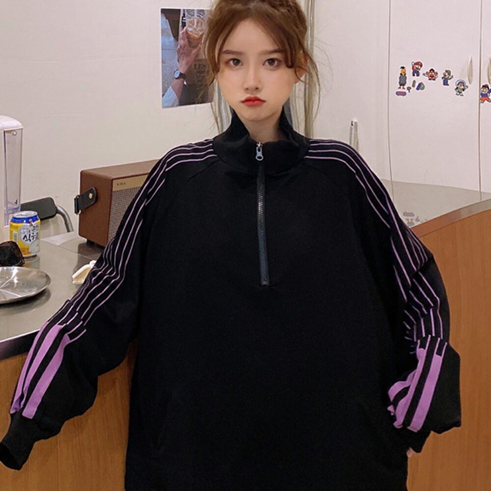 ジャージ レディース メンズ 大きいサイズ スポーツウェア 部屋着 ランニングウェア 青 黒 韓国 カジュアル ルームウェア 韓国 ファッション トップス ライトアウター オシャレ ダンス