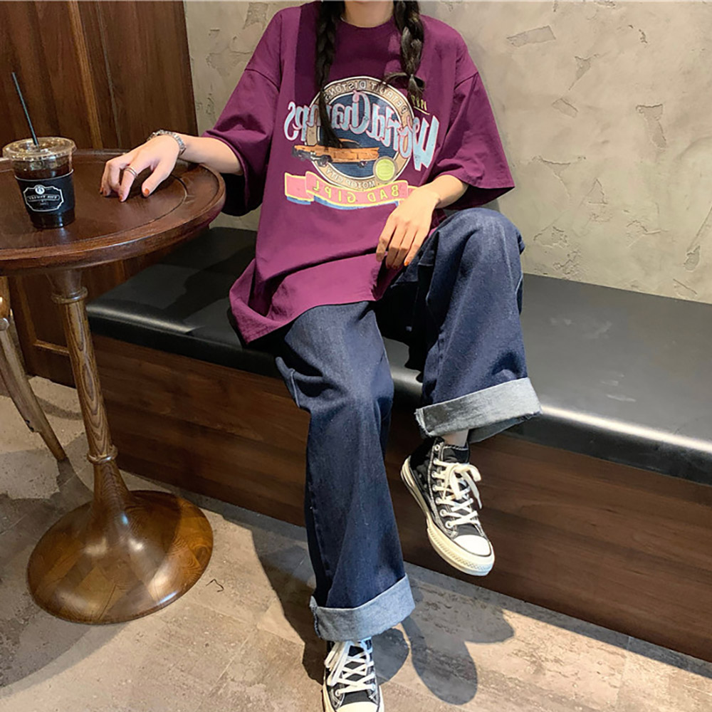 Tシャツ tシャツ レディース メンズ 半袖 カジュアル 大きいサイズ 体型カバー オーバーサイズ シャツ 大きい 春 夏 韓国 ファッション プリント ゆったり かわいい ロゴT トップス プリントT ビッグT ビッグシルエット