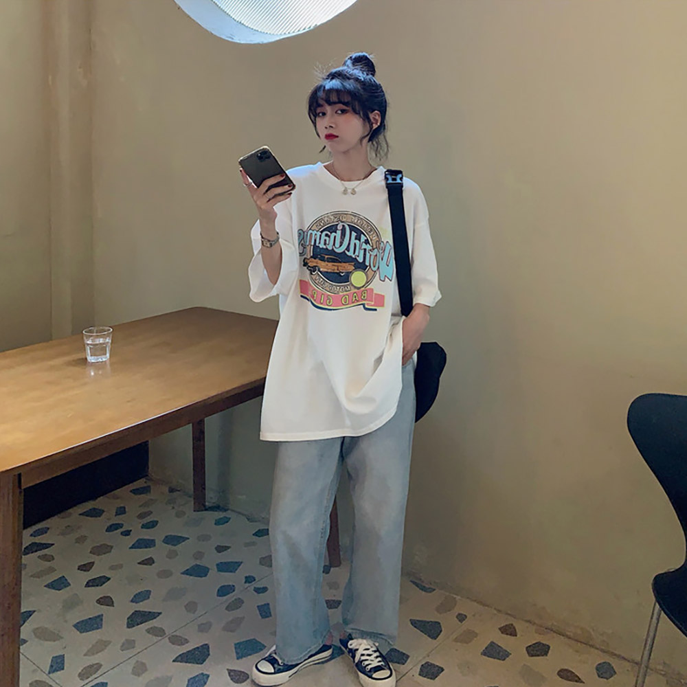 Tシャツ tシャツ レディース メンズ 半袖 カジュアル 大きいサイズ 体型カバー オーバーサイズ シャツ 大きい 春 夏 韓国 ファッション プリント ゆったり かわいい ロゴT トップス プリントT ビッグT ビッグシルエット