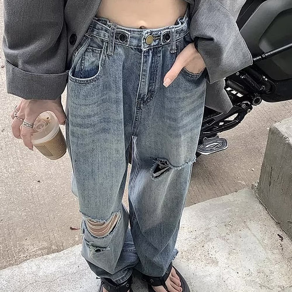 デニム デニムパンツ パンツ レディース ワイドパンツ ワイド 大きいサイズ ジーンズ ジーパン ボトム 体型カバー ボトムス ストレート ズボン ゆったり ハイウエスト ゴム 秋 冬 ボトムス ズボン 長ズボン ロングパンツ ジーパン