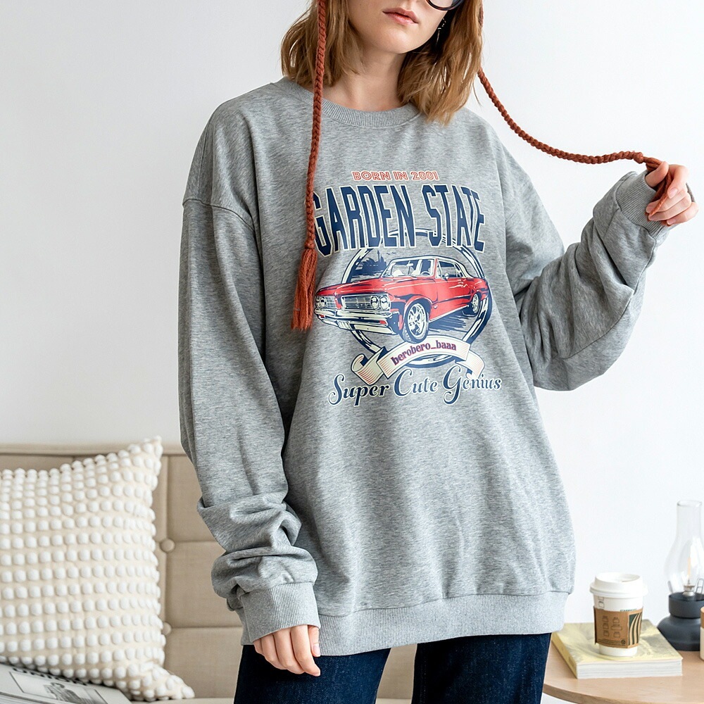 トレーナー レディース プルオーバー メンズ 韓国ファッション 大きいサイズ トップス 秋 冬 ビックシルエット おしゃれ プリント オルチャンファッション 韓国服 長袖 ビッグ プルオーバー ユニセックス