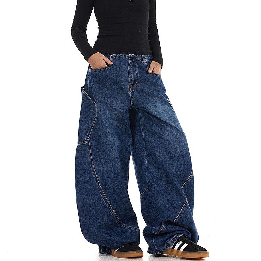 Cross charm official store | バギー デニム スーパー ワイド パンツ