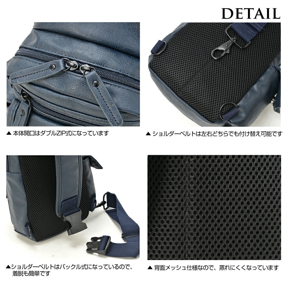 REN】《ショルダーバッグ》軽くて柔らかい、半円型の2way仕様の
