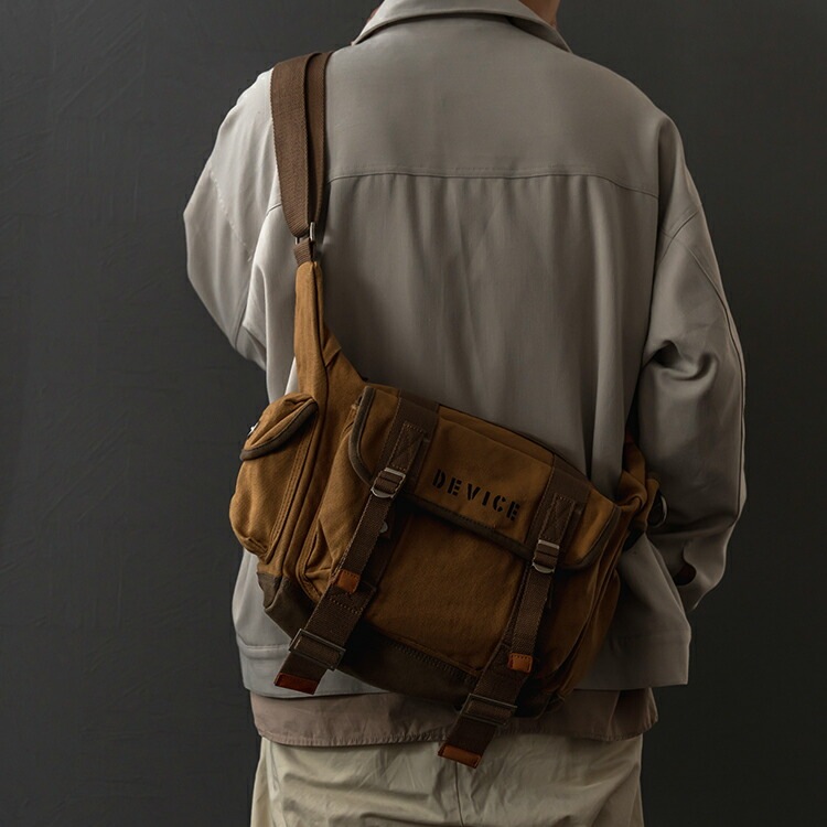 ショルダーバッグ ボディバッグ メンズ レディース 大容量 DEVICE ミリタリーバッグ ワンショルダーバッグ ブランド ボディバッグメンズ かっこいい ショルダー 大きめ バッグ 高校生 大人 2way おしゃれ ボディバック