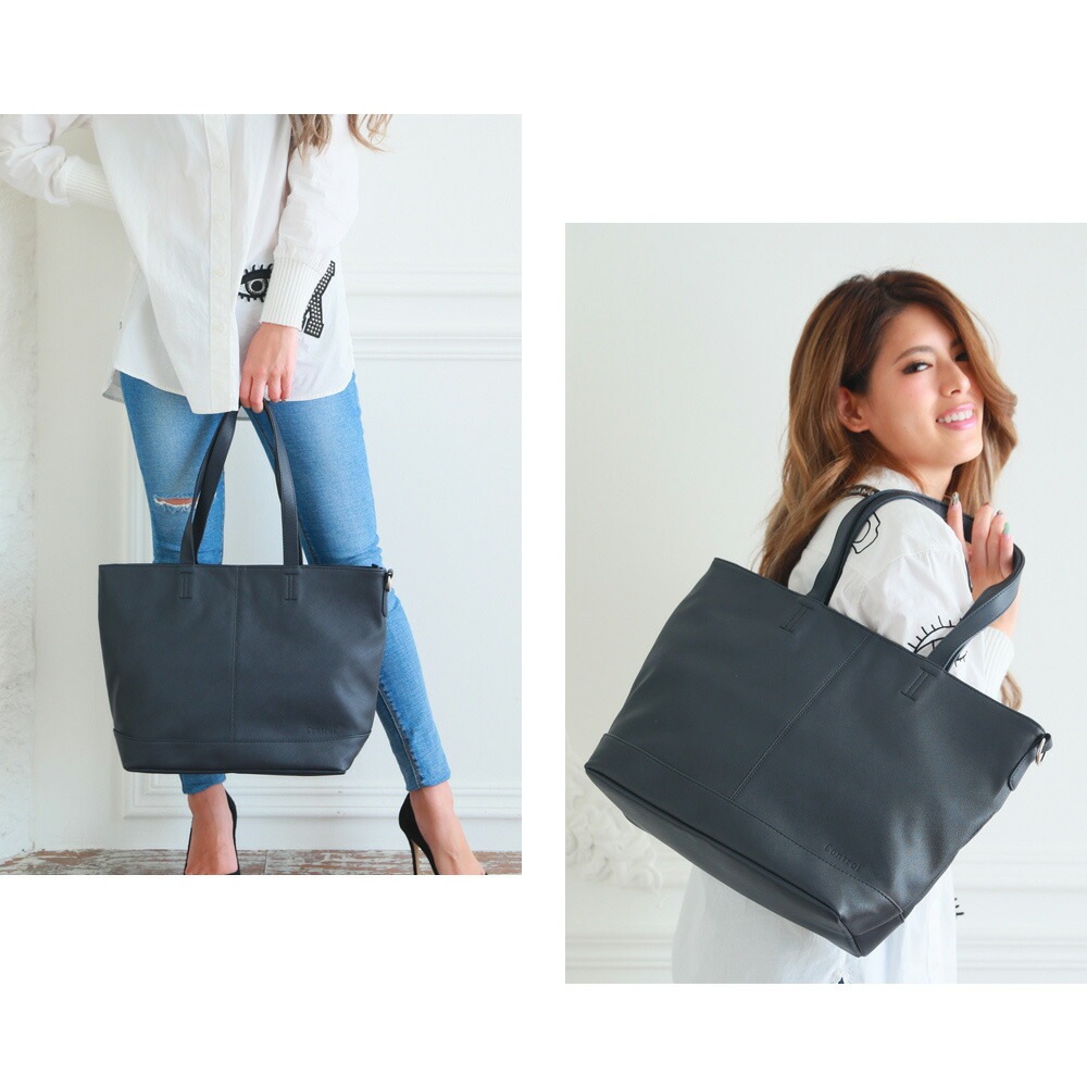 Control トートバッグ メンズ レディース 大きめ ファスナー付き ビジネスバッグ ビジネス トート バッグ メンズ スクエア 通勤 通学 シンプル A4 大容量 大人 オリジナル 軽い 軽量 無地 おしゃれ ショルダー付