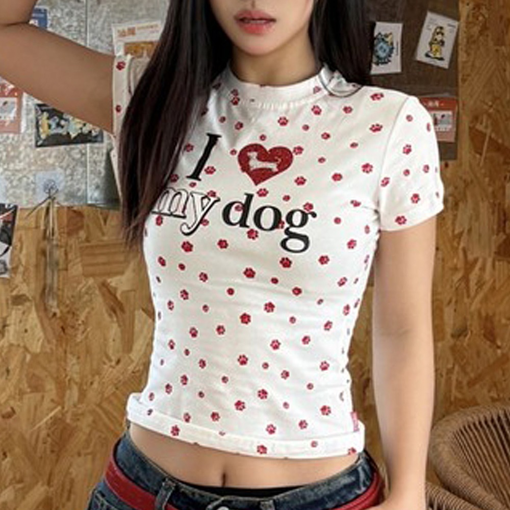 ごめんね BOYS ハート プリント Tシャツ 