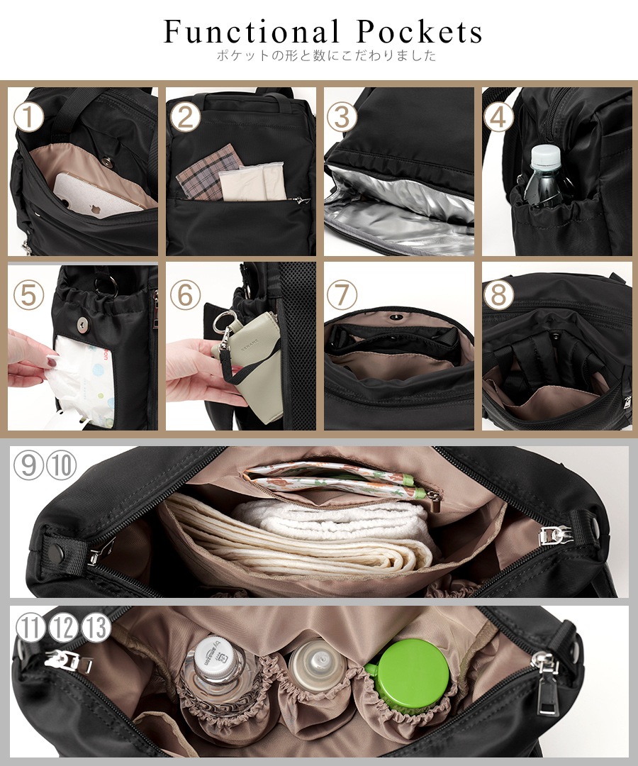 【クーポン利用で45％OFF】【人気インフルエンサー ゆい★ダブル双子★4児ママ コラボ 】マザーズバッグ リュック 大容量 3way 使いやすい 軽量 おしゃれ ママ 出産祝い プレゼント パパ ペアレンツバッグ 旅行 シンプル ポケット 多い ワンオペ 人気 軽量 A4対応 男女兼用 保育園 通園 お出かけ