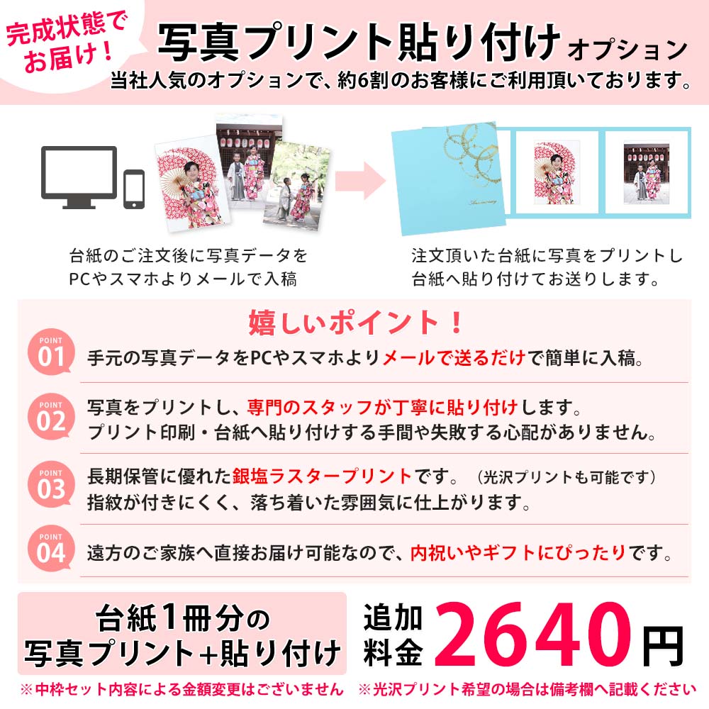 写真台紙 3面6切 a4 2l l 丸枠【レースサークル 中枠黒色】3面六切 3面