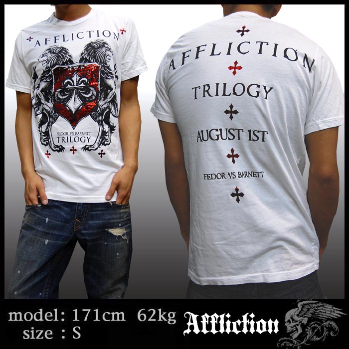 Affliction ���եꥯ����� T����� �ۥ磻�� 04 Ⱦµ ����� LAȯ ��������� ¿������ �֥��� �ϥꥦ�å� ����� �����奢�� ���쥫�� �ե��å���� ROCK ���å� �������� �����ˢ�