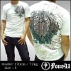 4.41 Four Forty One フォーフォーティーワン メンズ Tシャツ ホワイト スワロフスキー 05 半袖 tシャツ アメカジ シャツ セレブ セレカジ ファッション ROCK ロック スタイル エドハーディー 好きにも◎ LA発 インポート ブランド