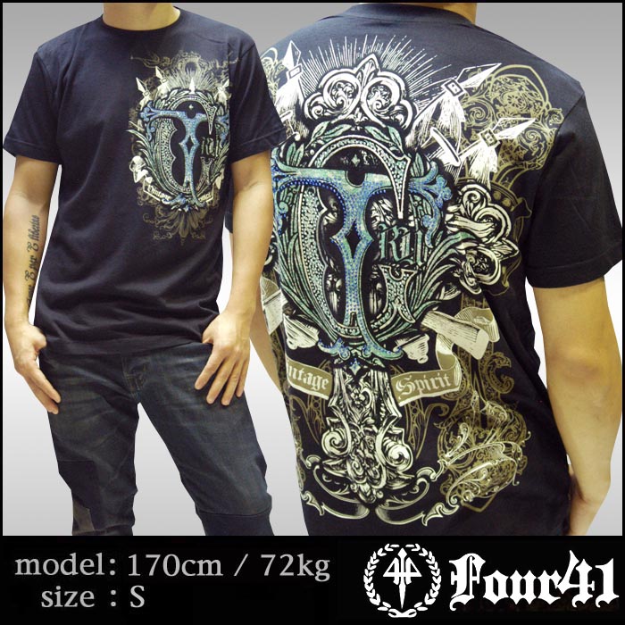 4.41 Four Forty One �ե����ե����ƥ������ ��� T����� �֥�å� ������ե����� 08 Ⱦµ ������� ���ᥫ�� ����� ����� ���쥫�� �ե��å���� ROCK ���å� �������� ���ɥϡ��ǥ��� �����ˤ�� LAȯ ����ݡ��� �֥���