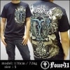 4.41 Four Forty One フォーフォーティーワン メンズ Tシャツ ブラック スワロフスキー 08 半袖 tシャツ アメカジ シャツ セレブ セレカジ ファッション ROCK ロック スタイル エドハーディー 好きにも◎ LA発 インポート ブランド