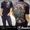 4.41 Four Forty One フォーフォーティーワン メンズ Tシャツ ブラック スワロフスキー 09 半袖 tシャツ アメカジ シャツ セレブ セレカジ ファッション ROCK ロック スタイル エドハーディー 好きにも◎ LA発 インポート ブランド