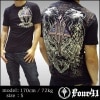 4.41 Four Forty One フォーフォーティーワン メンズ Tシャツ ブラック スワロフスキー 10 半袖 tシャツ アメカジ シャツ セレブ セレカジ ファッション ROCK ロック スタイル エドハーディー 好きにも◎ LA発 インポート ブランド
