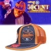 50セント 愛用 Dome Piese Cap デニム オレンジ ストリート HIPHOP ファッション ヒップホップ スタイル B系 New ERA NEWERA フィフティーセント ウェア ニューエラ キャップ ミッチェル&ネス 7UNION 7ユニオン スナップバック G-Unit Gユニット 50Cent