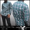 【セール】 アメリカンイーグル メンズ 長袖 ボタンシャツ チェックシャツ グリーン ネイビー American Eagle トップス シャツ インポート ファッション ブランド ストリート サーフ カジュアル アメカジ ヴィンテージ スタイル 正規 商品