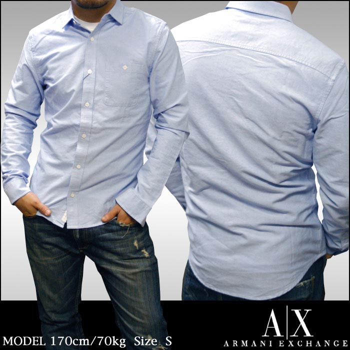 A|X Armani Exchange ޡ˥  Ĺµ ȥ饤 ֥졼  饤ȥ֥롼 ᥫ   쥫 ݡ 奢  եå 015