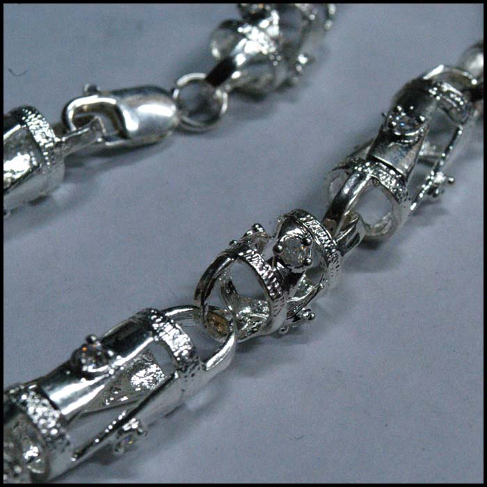 BLING BLING HIPHOP JEWELRY ジルコニア 入り シルバー 925