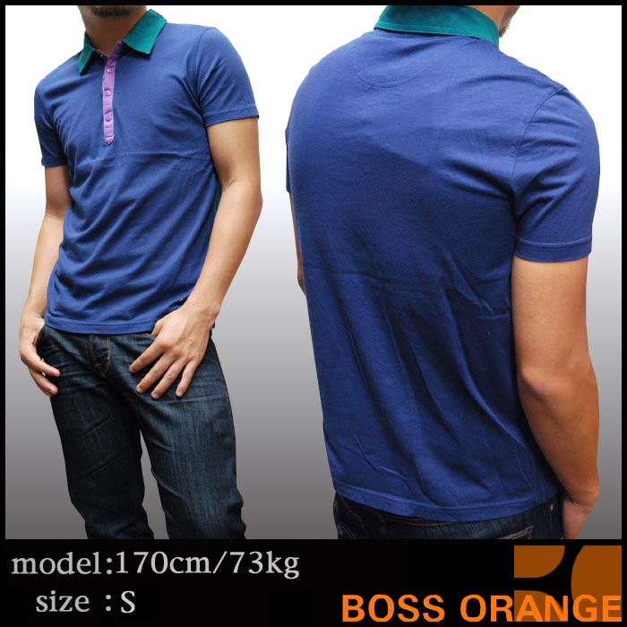 新品未使用タグ付 HUGO BOSS ポロシャツ ブルー/オレンジ色調交差 BOSS HUGO BOSS カットソーポロシャツ XL - メルカリ