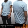 BOSS ORANGE ボス オレンジ ヒューゴボス メンズ Vネック半袖 Tシャツ ライトブルー シャツ 海外セレブ 多数着用 ブランド ハリウッド セレブ カジュアル スタイル Safari 掲載 ブランド HUGO BOSS ORANGE GREEN BLACK のライン展開!