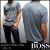 BOSS BLACK ボス ブラック ヒューゴボス メンズ 半袖 Tシャツ グラフィック グレー シャツ 海外セレブ 多数着用 ブランド ハリウッド セレブ カジュアル スタイル Safari 掲載 ブランド HUGO BOSS ORANGE GREEN BLACK のライン展開! 開店セール1209