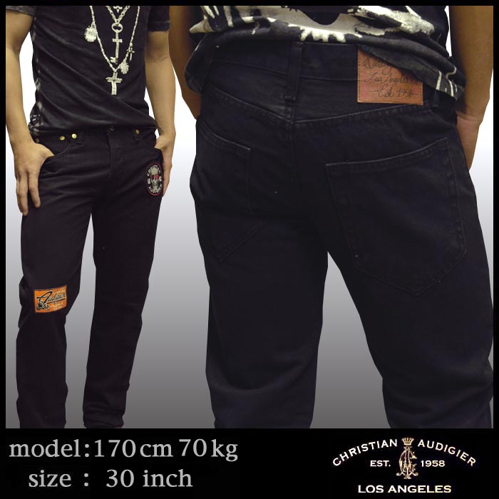 Christian Audigier ���ꥹ����󥪡��ɥ����� ��� �ǥ˥� GARAGE PARTS CA DENIM �֥�å� LA����� �ե��å���� �ϥꥦ�å� ����� �����奢�� ���쥫�� ������ ���� �֥��� ���ɥϡ��ǥ��� Ed Hardy ���ɥϡ��ǥ� �����ˤ�� ��Ź������1209