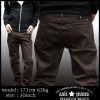 LA発! CALI JEANS メンズ スキニー チノパン ブラウン キャリ ジーンズ ストレッチ ローライズ パンツ LAセレブ アメカジ セレカジ プレミアム デニム NUDIE JEANS ヌーディージーンズ 好きにも! 開店セール1212