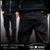 LA発! CALI JEANS メンズ スキニー チノパン ブラック キャリ ジーンズ ストレッチ ローライズ パンツ LAセレブ アメカジ セレカジ プレミアム デニム NUDIE JEANS ヌーディージーンズ 好きにも! 開店セール1212