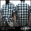 LAストリートブランド★CALTOP チェック柄 半袖シャツ チェックシャツ ネイビー/ホワイト2 キャルトップ CAL TOP HIPHOP ヒップホップ ファッション 西海岸 チカーノ ギャング スタイル ローライダー ギャングスタ ウェッサイ ウエッサイ ウエストコースト B系 02