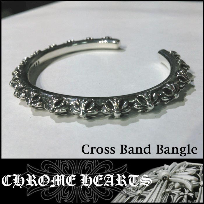 ��¨Ǽ��CHROME HEARTS ������ϡ��� ����С� �Х󥰥� �֥쥹��å� Cross Band Bangle ��M�� ����С� 925 LA ����� LA����� ��ǽ�� ���� �֥��� CHROMEHEARTS ������ �ϡ��� ���������꡼ �ե��å���� �������� �����ˤ��