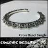 【即納】CHROME HEARTS クロムハーツ シルバー バングル ブレスレット Cross Band Bangle (M) シルバー 925 LA セレブ LAセレブ 芸能人 愛用 ブランド CHROMEHEARTS クロム ハーツ アクセサリー ファッション スタイル 好きにも♪