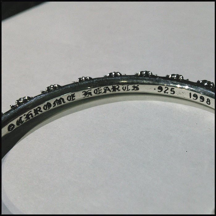 即納】CHROME HEARTS クロムハーツ シルバー バングル ブレスレット