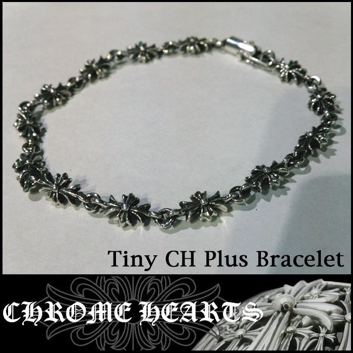 ��¨Ǽ��CHROME HEARTS ������ϡ��� ����С� �֥쥹��å� Tiny CH Plus Bracelet ����С� 925 LA ����� LA����� ��ǽ�� ���� �֥��� CHROMEHEARTS ������ �ϡ��� ���������꡼ �ե��å���� �������� �����ˤ��