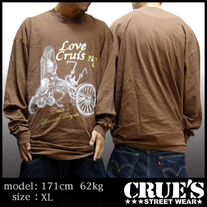 �ڥ������ CRUES Love Cruising Ĺµ T����� �֥饦�� L��4XL ����T ��������� �����饤���� ���ȥ꡼�� �ե��å���� HIPHOP �֥��� �ҥåץۥå� ���� �������� B�� �������� �� PROCLUB �ץ������ ROCAWEAR ���������� LRG NESTA brand �礭��������