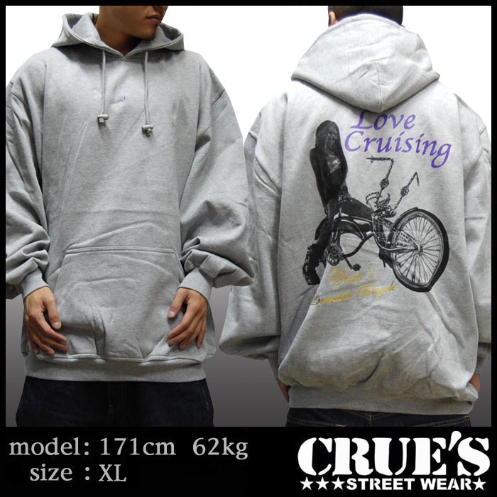 CRUES Love Cruising �ѡ����� ���졼 L��4XL ��������� �ա��ǥ��� �����饤���� ���ȥ꡼�� HIPHOP �ե��å���� �������� �ҥåץۥå� ���� ������ �֥��� B�� B-Boy �������� �礭�������� �Υ����ǥ��͡��Ȥˢ�