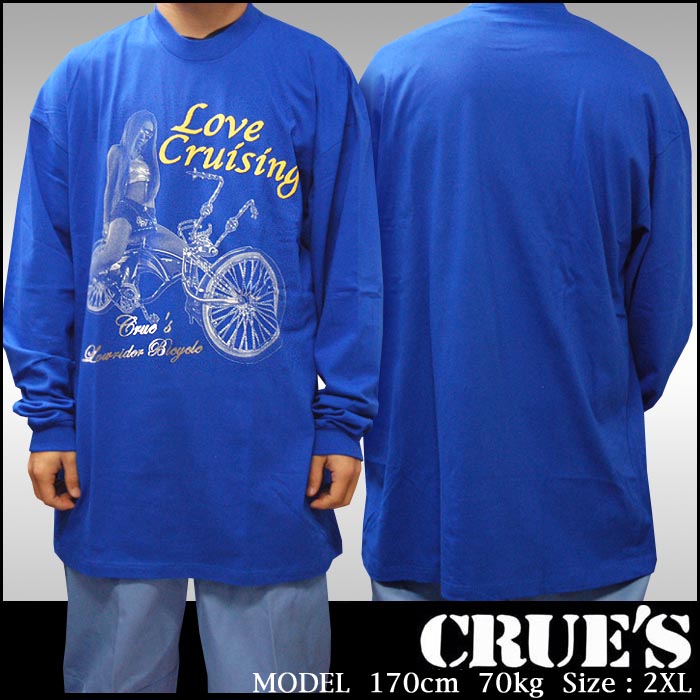 CRUES Love Cruising Ĺµ T����� �֥롼 L��4XL ����T ��������� �����饤���� ���ȥ꡼�� �ե��å���� HIPHOP �֥��� �ҥåץۥå� ���� �������� B�� �������� �� PROCLUB �ץ������ ROCAWEAR ���������� LRG NESTA brand �礭�������� �����ˤ��