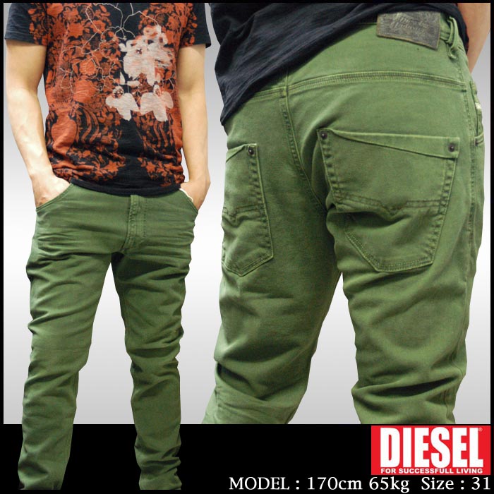 DIESEL ディーゼル メンズ スリム テーパード カラー デニム KROOLEY