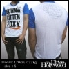 Dirtee Hollywood ダーティーハリウッド メンズ Tri Vネック Tシャツ FOXY ブルー 半袖 ダーティー ハリウッド DirteeHollywood LAセレブ Kitson キットソン フレッドシーガル ロンハーマン 取扱 ブランド セレブ セレカジ アメカジ サーフ スタイル ファッション