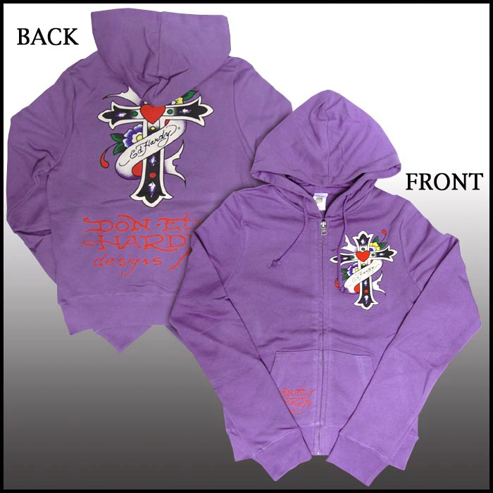 希少‼️　クリスチャンオードジェー　EDHARDYリバーシブルレディースパーカー Ed Hardy 【25%OFF】 エドハーディー レディース パーカー 【200