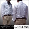 JARED LANG ペイズリー柄 長袖 シャツ Yシャツ ドレスシャツ ホワイト LAセレブ ファッション ブランド TRUE RELIGION トゥルーレリジョン NUDIE JEANS ヌーディージーンズ セレカジ セレブ スタイル 半額以下 スーパーセール