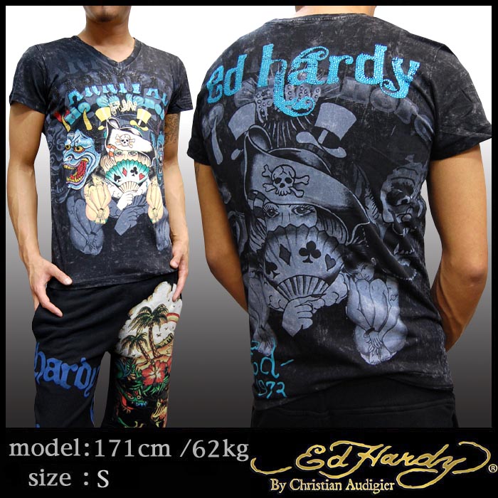 Ed Hardy 400�������·�� ���ɥϡ��ǥ��� ��� �ץ���ʥ� ���ȡ��� V�ͥå� T����� CARNIVALE COLLAGE �֥�å� ���ɡ��ϡ��ǥ��� Edhardy LA����� ���ɥϡ��ǥ� �ϥꥦ�å� ����� �����奢�� ���쥫�� ������ ���� �֥��� ���ꥹ����� �����ɥ����� �����ˤ��