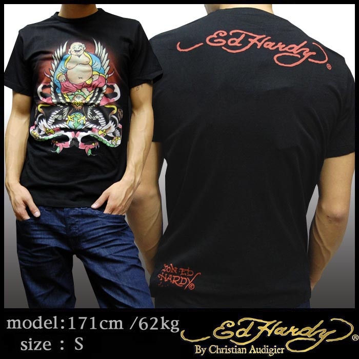Ed Hardy 400種類の品揃え エドハーディー メンズ Tシャツ BUDDHA