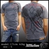 Affliction アフリクション メンズ Tシャツ チャコール 01 半袖 シャツ LA発 海外セレブ 多数着用 ブランド ハリウッド セレブ カジュアル セレカジ ファッション ROCK ロック スタイル 好きに♪ 開店セール1212